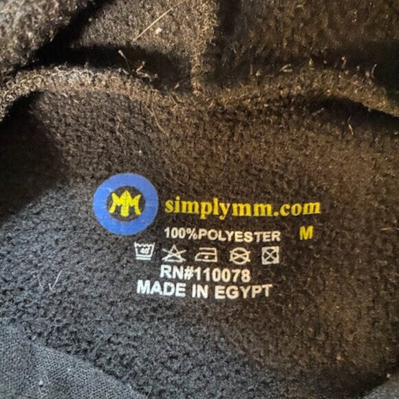 Simplymm Texas Appliqué Black Graphic Hoodie Size M - Picture 8 of 8